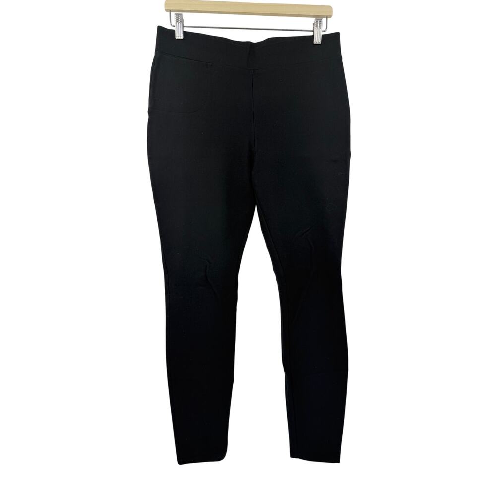 Quince Ultra Stretch Ponte Skinny Pants Size L Tall Black Casual Classic